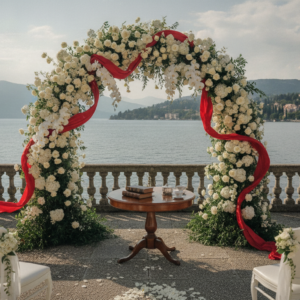 Elopement ceremony on the Terrazza delle Camelie of Villa Carlotta, Lake Como – villa carlotta elopement como – Kiss Me Italy
