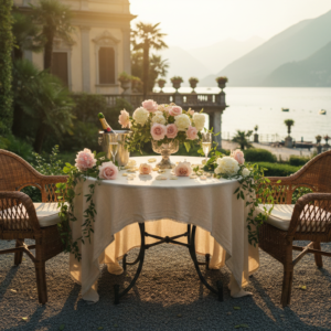 Golden-hour proposal in the gardens of Villa Carlotta, Lake Como – villa carlotta proposal como – Kiss Me Italy