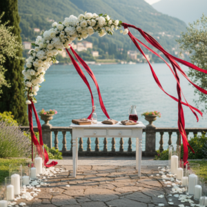 Elopement ceremony in the garden of Villa Pessina, Lake Como – villa pessina elopement tender como – Kiss Me Italy