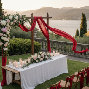 Vow renewal ceremony in the garden of Villa Pessina, Lake Como – villa pessina vow renewal tender como – Kiss Me Italy