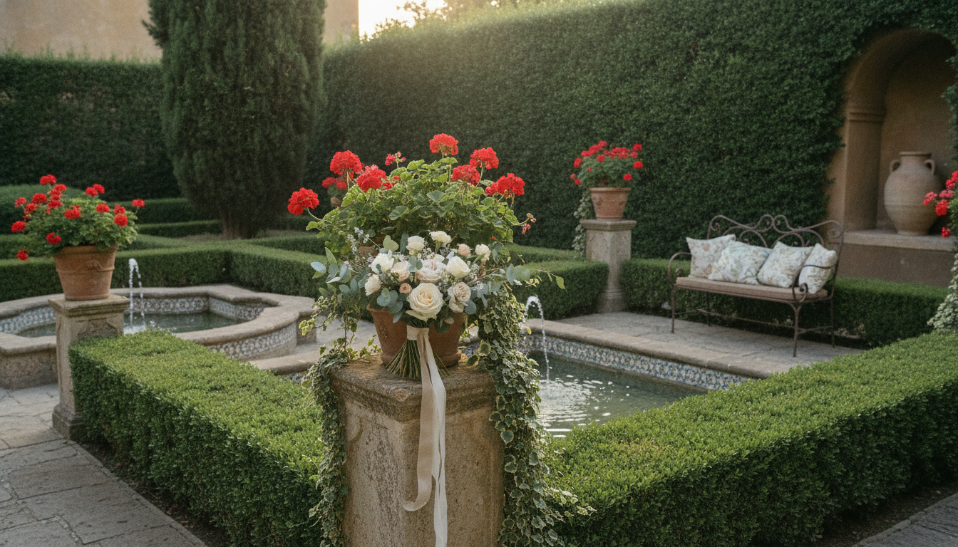 Proposal setup in the Spanish Garden of Villa Reale di Marlia, Tuscany – villa reale di marlia proposal toscana – Kiss Me Italy