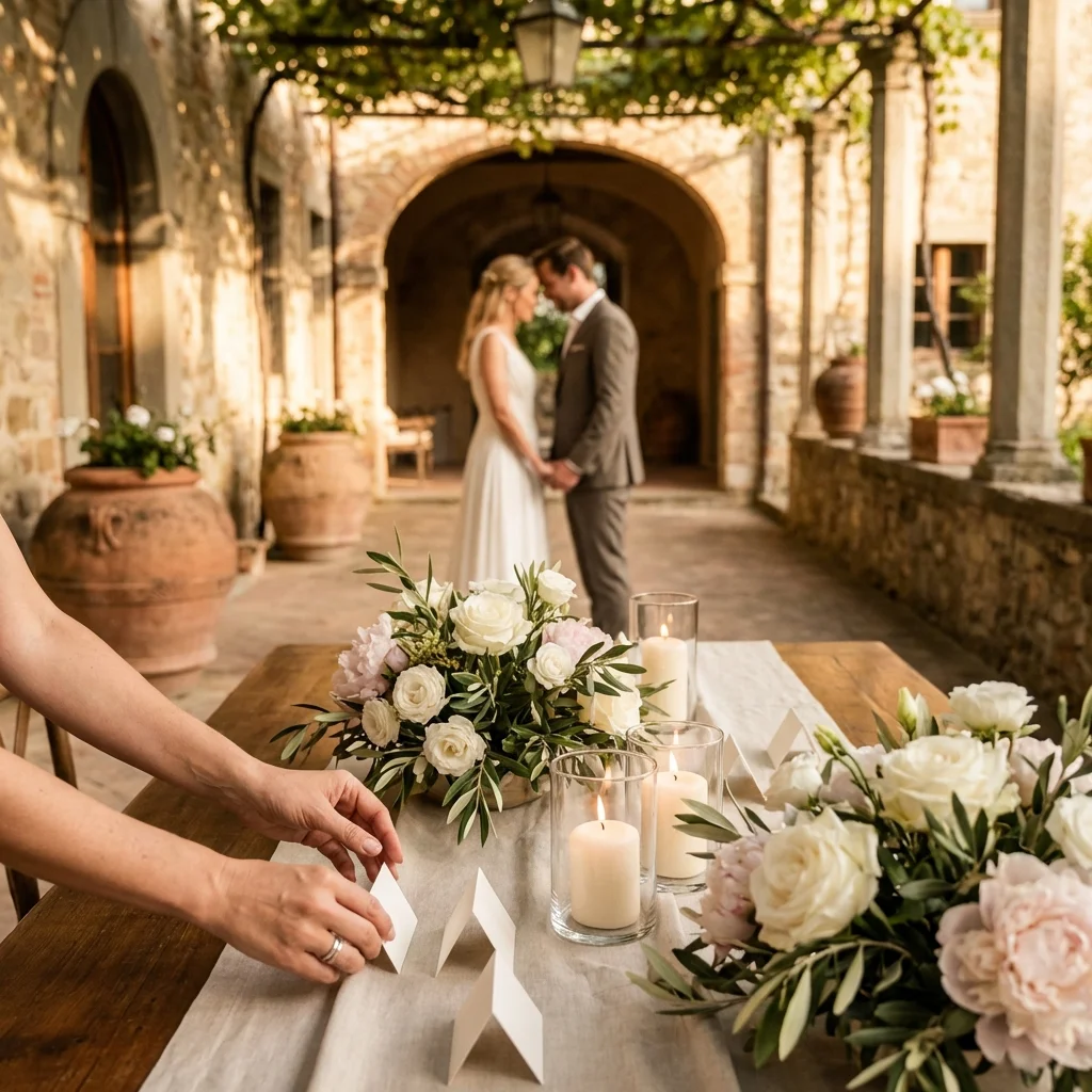 vow renewal italy planner styling elegant setup