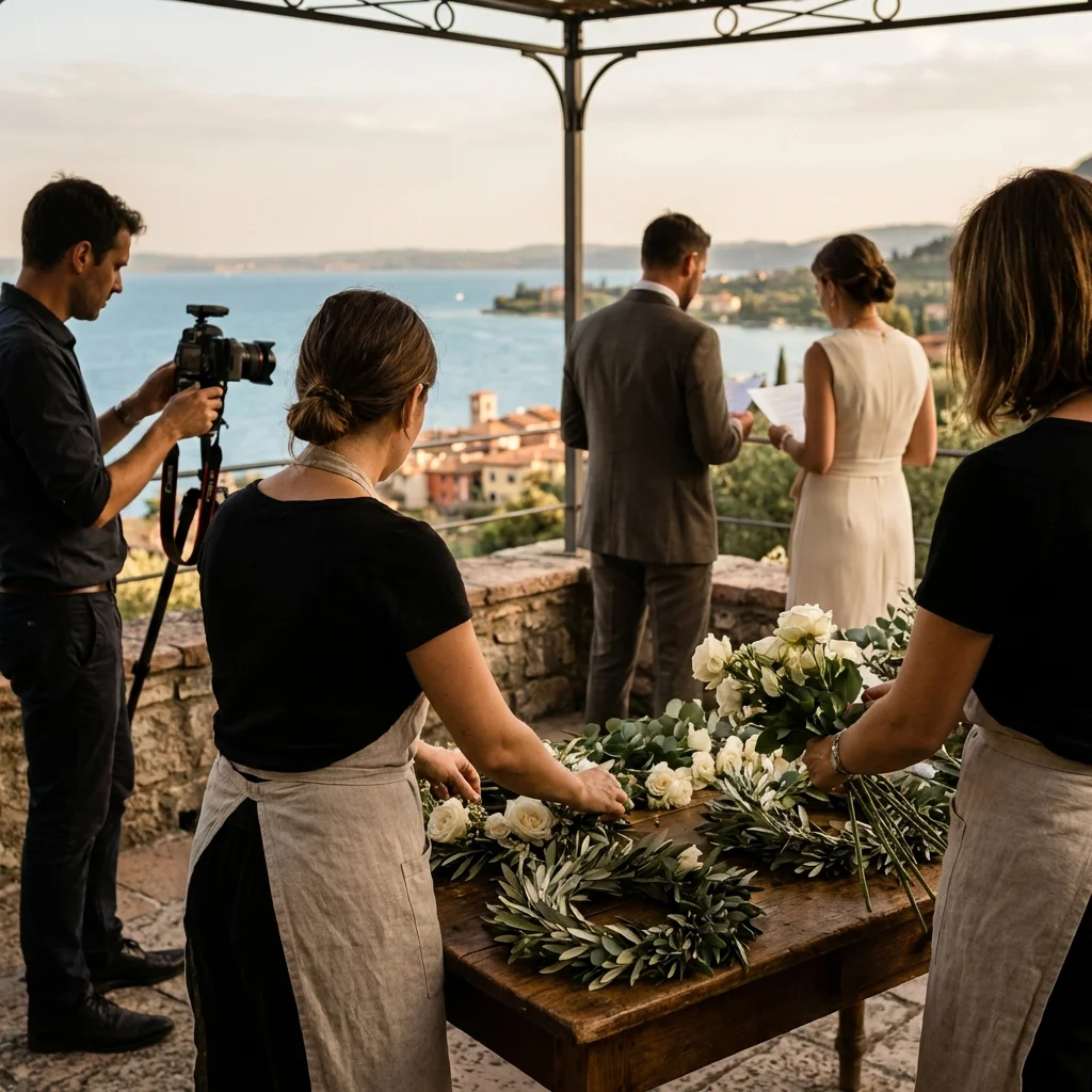 Vow renewal Lake Garda Italy — Quiet florals, enduring lineage