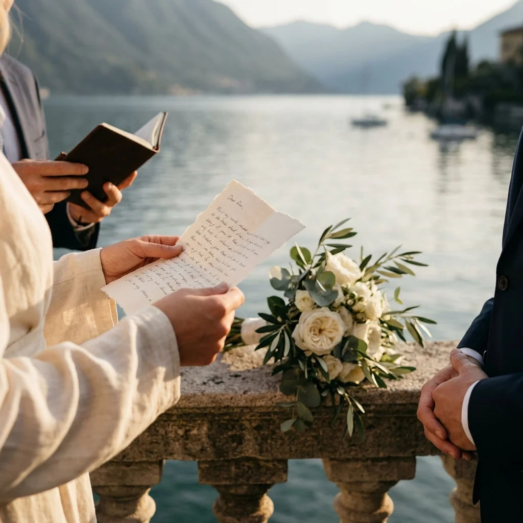 Vow renewal Lake Garda Italy — Words that need no paperwork