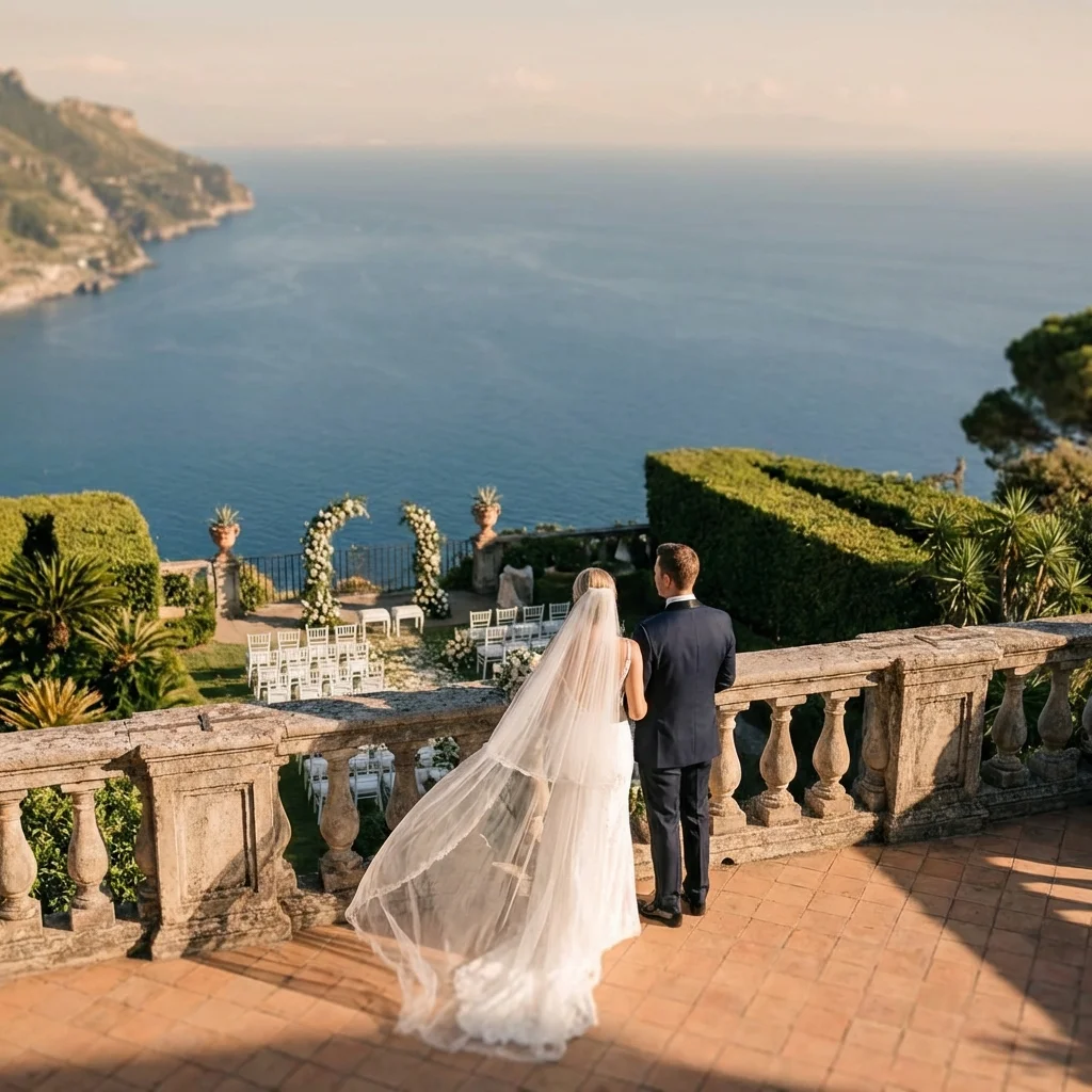 wedding venues amalfi coast italy Ravello infinity-view terrace