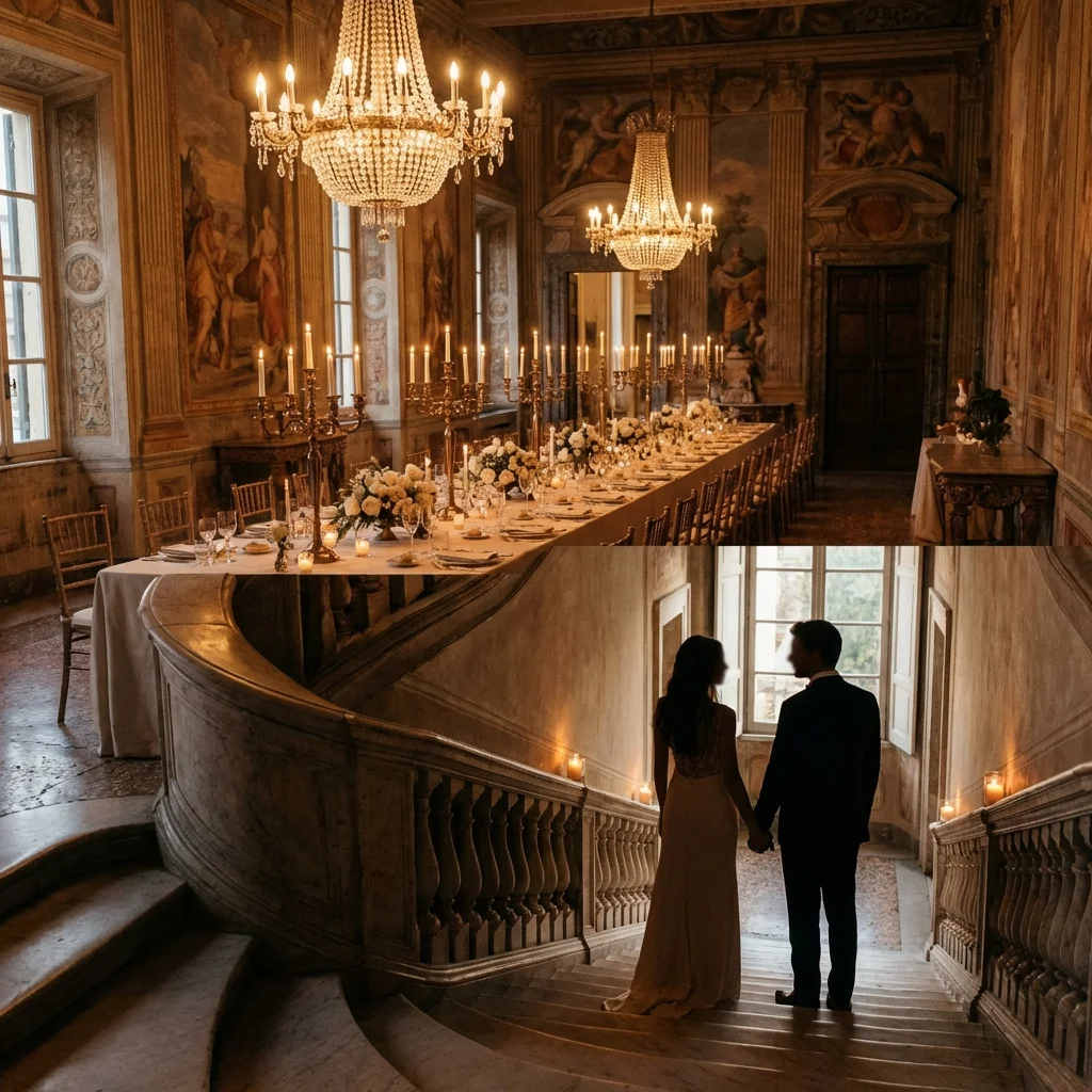 wedding venues rome italy frescoed palazzo ballroom