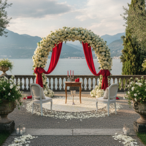 Elopement ceremony in the lake-view garden of Casa degli Spiriti, Lake Garda – casa degli spiriti elopement lake garda – Kiss Me Italy