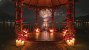 The Lake-View Gazebo Proposal with Fireworks & Live Music — Casa degli Spiriti, Lake Garda