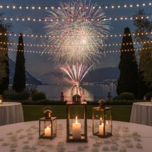 Fireworks display at a Casa degli Spiriti wedding for 100 guests – casa degli spiriti fireworks wedding 100 guests – Kiss Me Italy