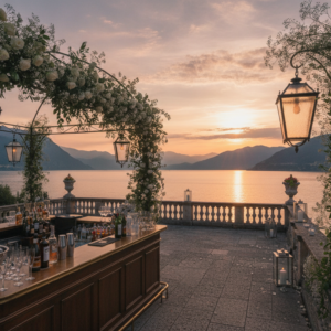 Aperitivo terrace at a Casa degli Spiriti wedding for 60 guests – casa degli spiriti wedding 60 guests – Kiss Me Italy