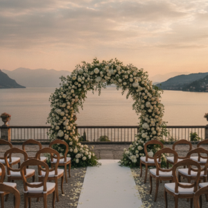 The Panoramic Lake-View Garden Wedding for 40 Guests — Casa degli Spiriti, Lake Garda Wedding ceremony at Casa degli Spiriti, Lake Garda – casa degli spiriti wedding 40 guests – Kiss Me Italy