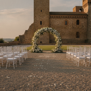 Wedding at Castello di Celsa, Siena, castle garden – castello di celsa wedding 22 guests – Kiss Me Italy