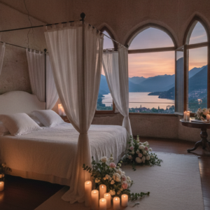 Castle tower suite for an overnight proposal at Castello di Rossino, Lake Como – castello di rossino overnight proposal lake como – Kiss Me Italy