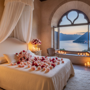 Castle tower suite for an overnight vow renewal at Castello di Rossino, Lake Como – castello di rossino overnight vow renewal – Kiss Me Italy