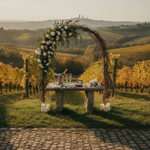 Proposal setup among the vineyards of Fattoria di Corsignano, Siena – fattoria di corsignano proposal siena – Kiss Me Italy