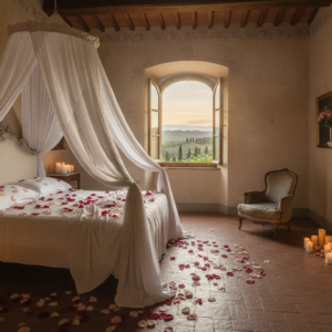 Villa suite for an overnight proposal at Villa Poggiano, Montepulciano – villa poggiano overnight proposal – Kiss Me Italy
